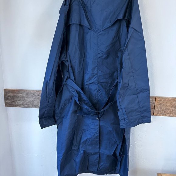 Men's Navy Trench Coat - Picture 4 of 9